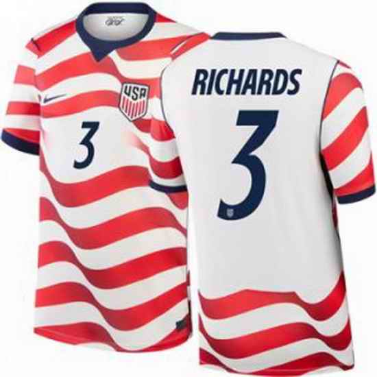 Men 3 Chris Richards USMNT 2026 Home Stadium Replica Jersey 1